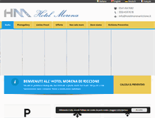 Tablet Screenshot of hotelmorenariccione.it